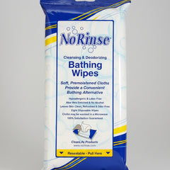 Rinse Free Bath Wipe No Rinse Soft Pack Scented 8 Count