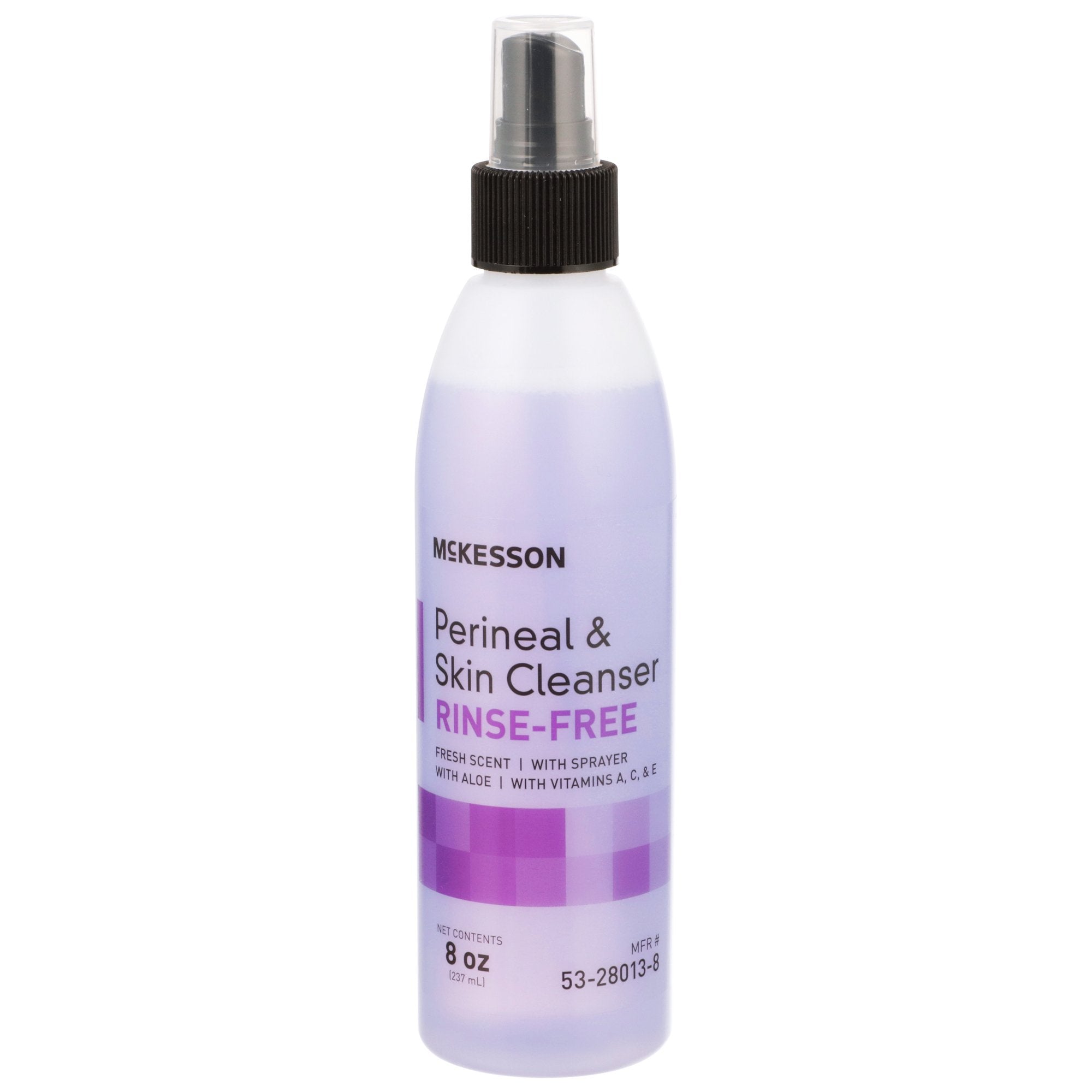 Rinse Free Perineal Wash McKesson Liquid 8 oz. Pump Bottle Fresh Scent