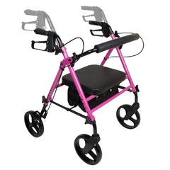 rollator aluminum height adjustable pink