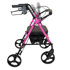rollator aluminum height adjustable pink