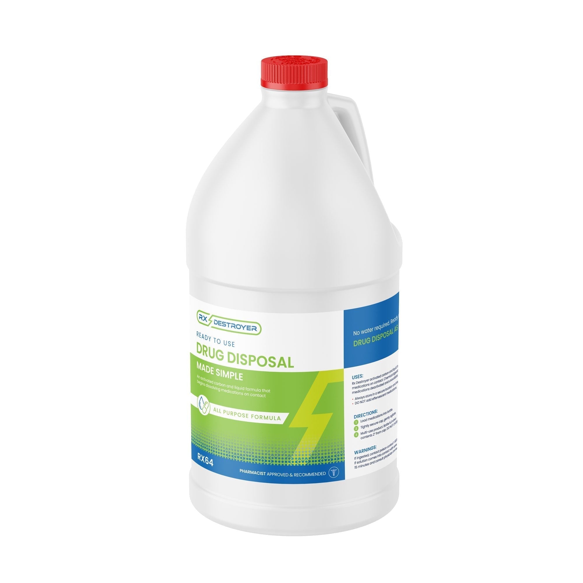 rx destroyer pharmaceutical disposal system 64 ounce bottle rx destroyer all purpose drug disposal system mk883254ea