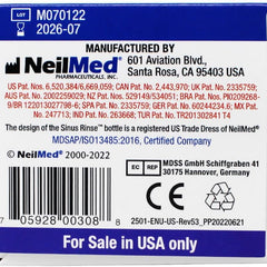 saline nasal rinse kit neilmed® sinus rinse 100 packets