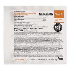 sani cloth surface disinfectant cleaner bleach wipe 11 5 x 11 75 inch sani cloth bleach surface disinfectant cleaner mk809669ea