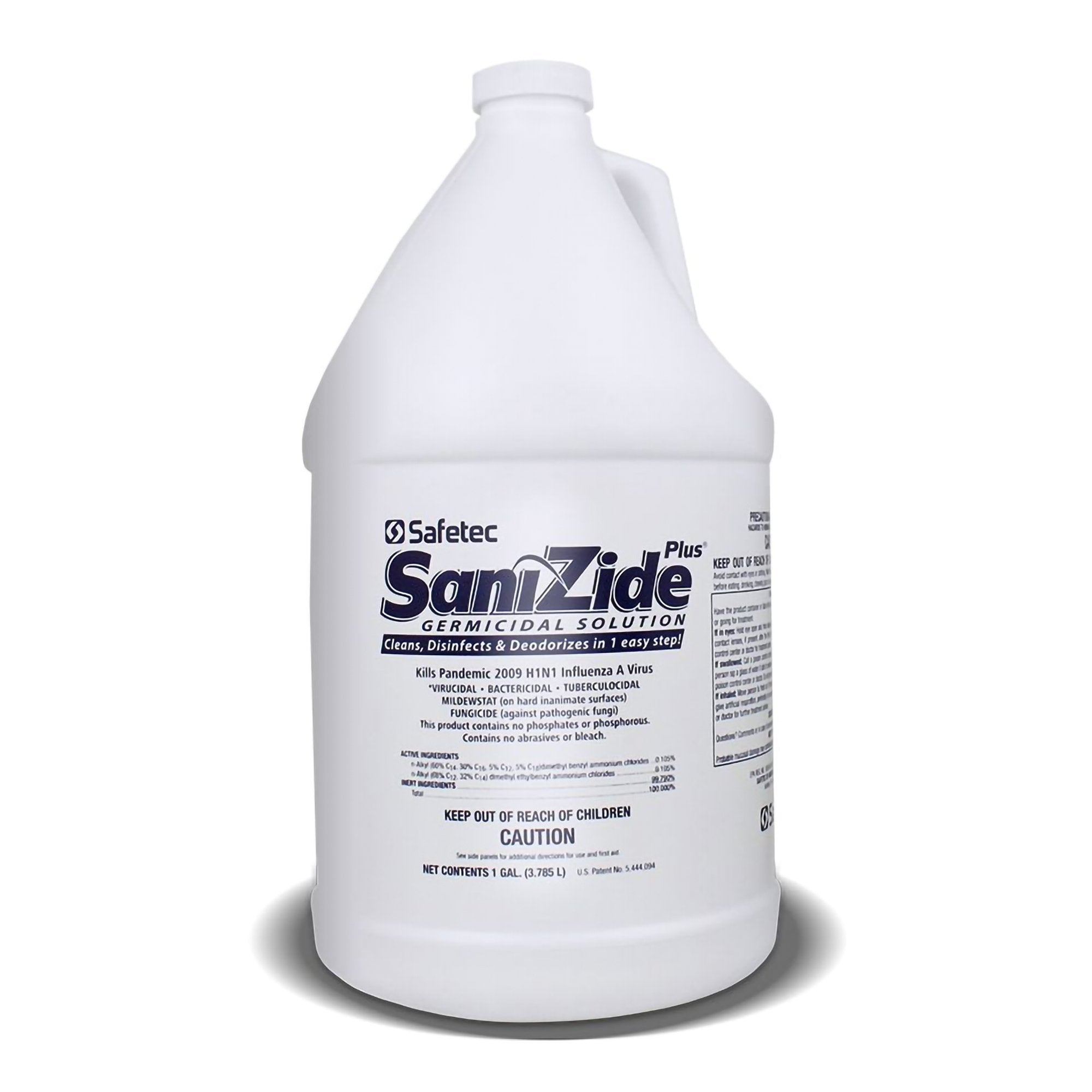 SaniZide Plus Surface Disinfectant Cleaner Broad Spectrum Manual Pour Liquid 1 gal. Jug Ammonia Scent NonSterile