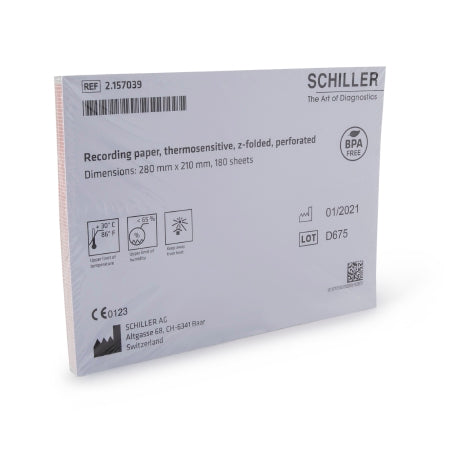 schiller ecg heart monitor thermal recording paper z fold 8 x 11 inch schiller recording chart paper mk1132903ea