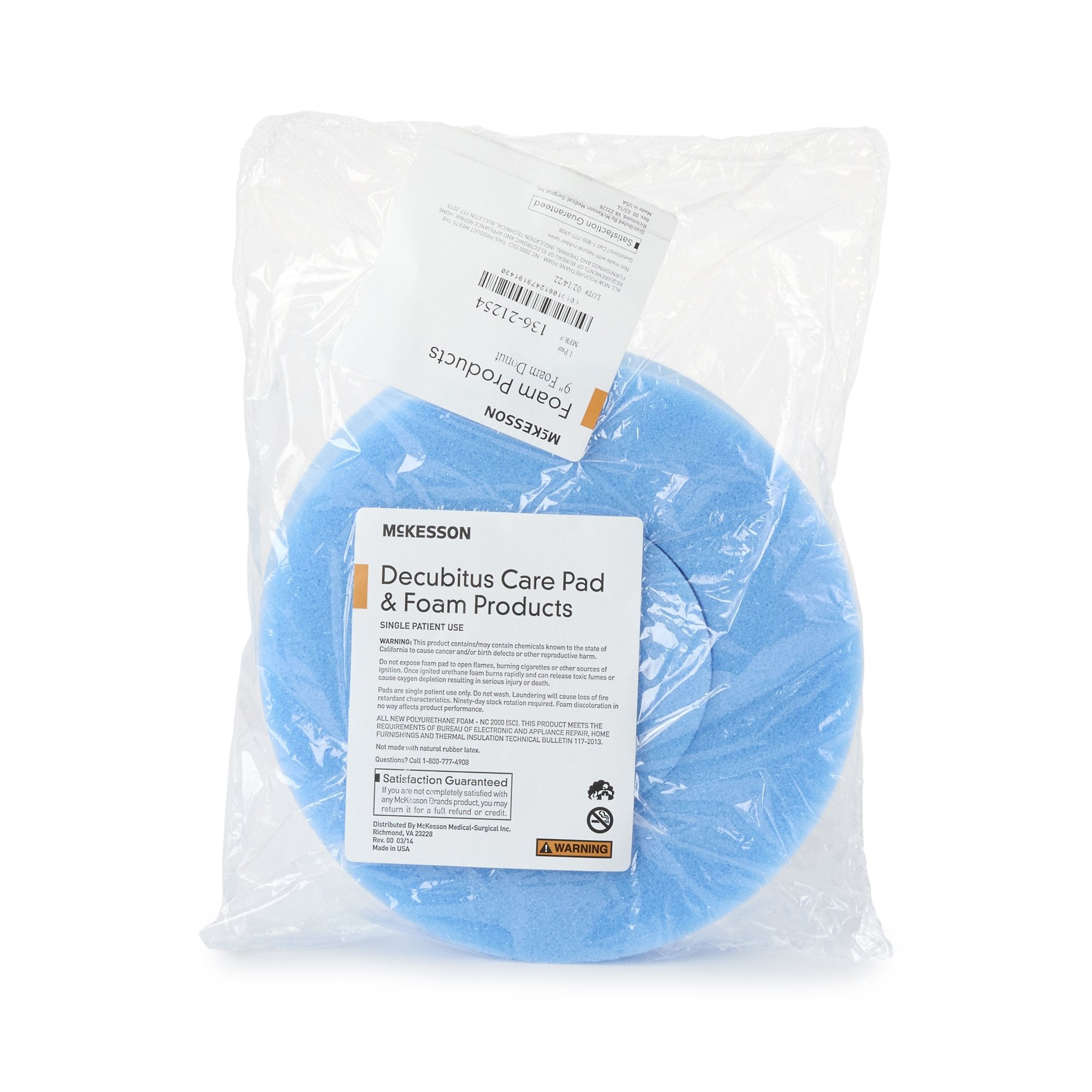 Head Positioner Donut McKesson 9 Inch Diameter Foam Freestanding