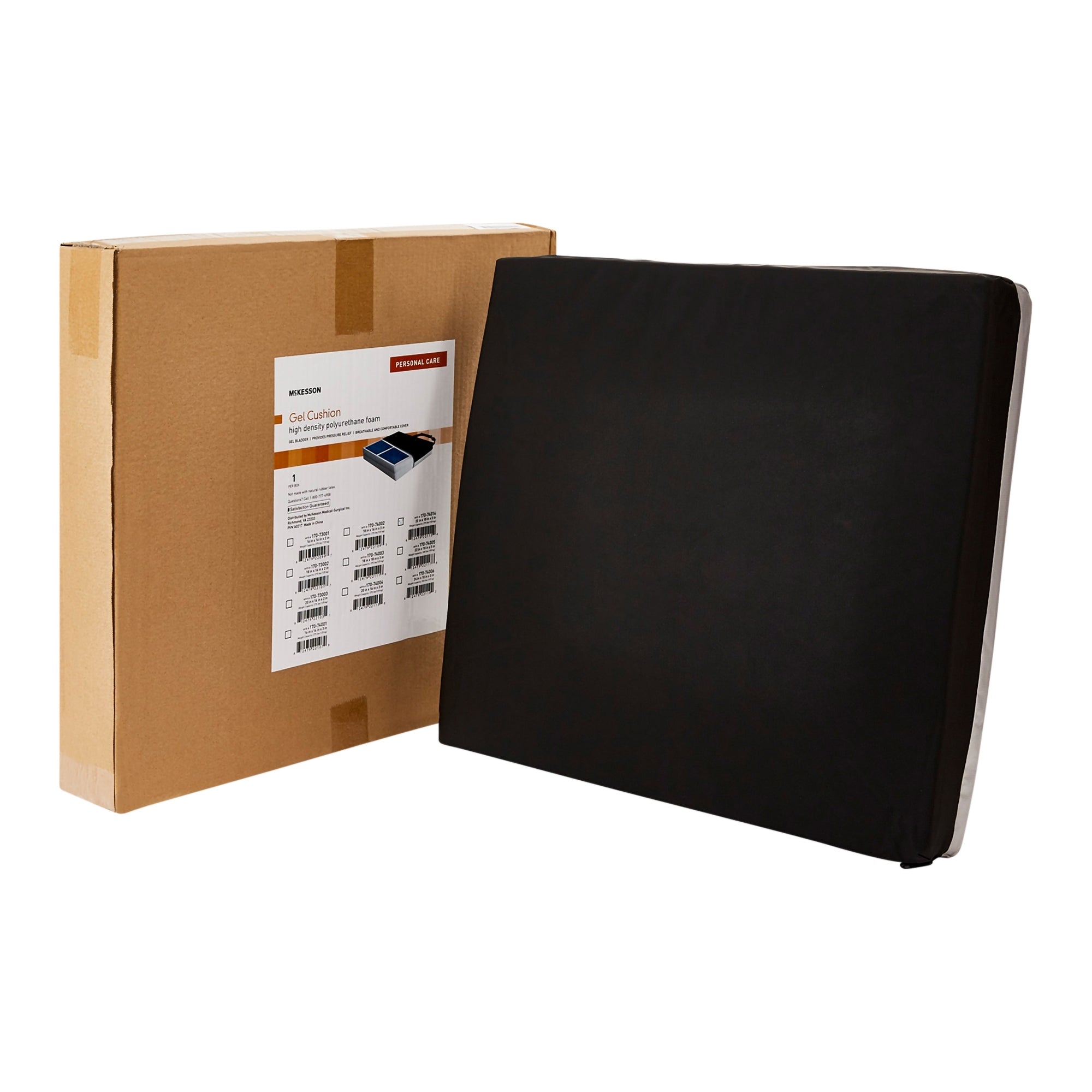 seat cushion mckesson 20 w x 18 l x 3 d inch foam gel packaging type each