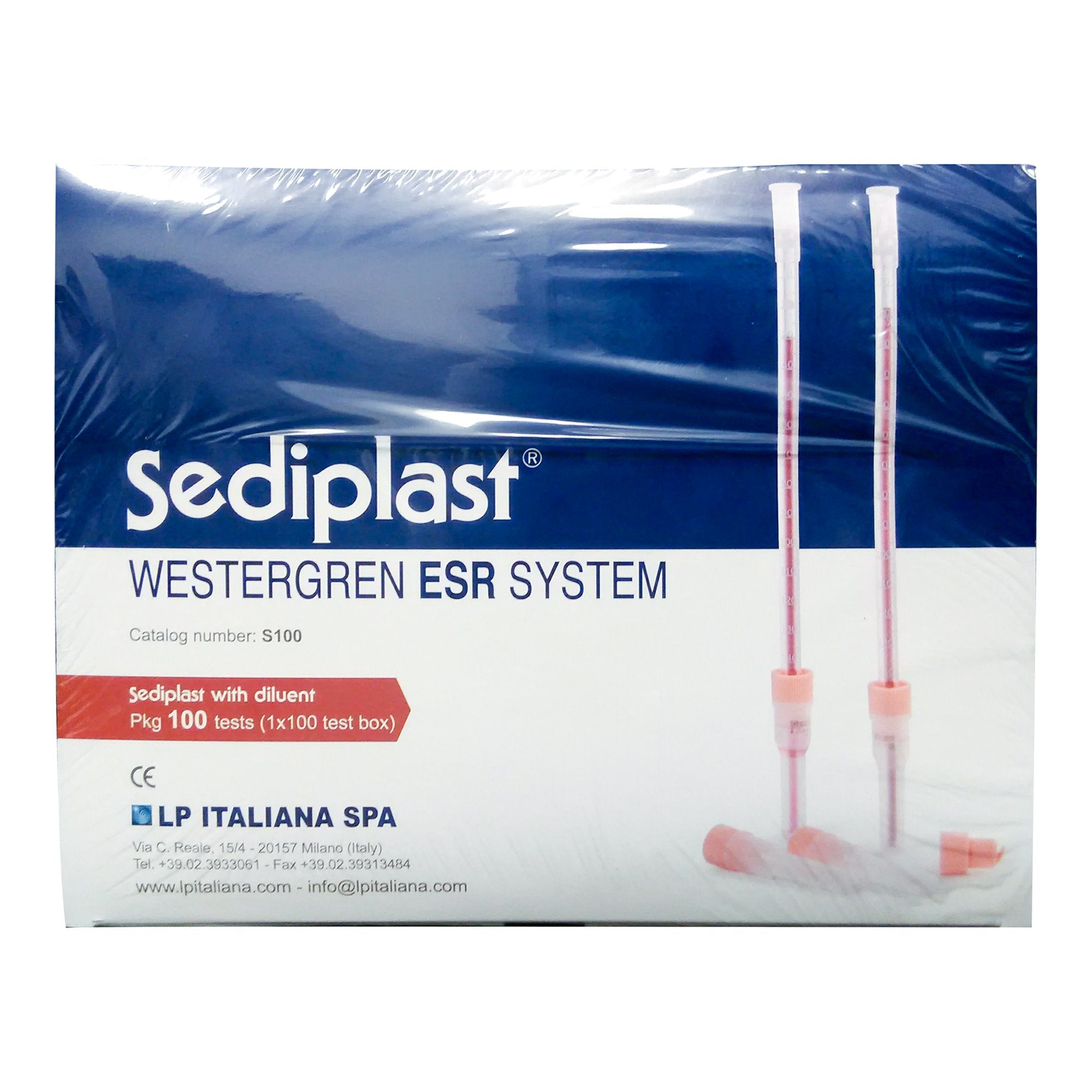 Sediplast Sedimentation Tube Sodium Citrate Additive Ventilation Cap Plastic Tube