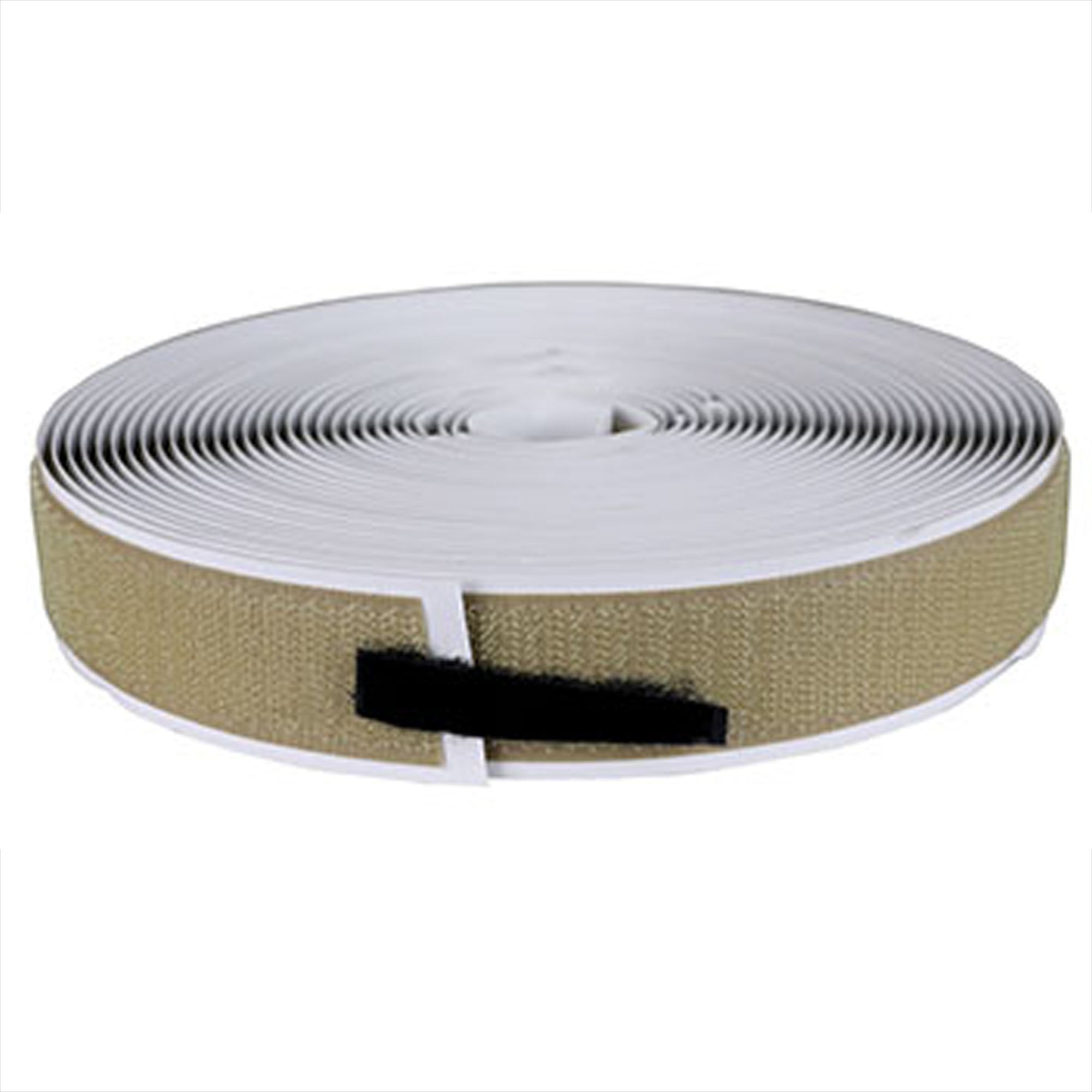 Self Adhesive Hook Velcro Brand 0.2 X 1 X 360 Inch, 1 Inch Hook Tan