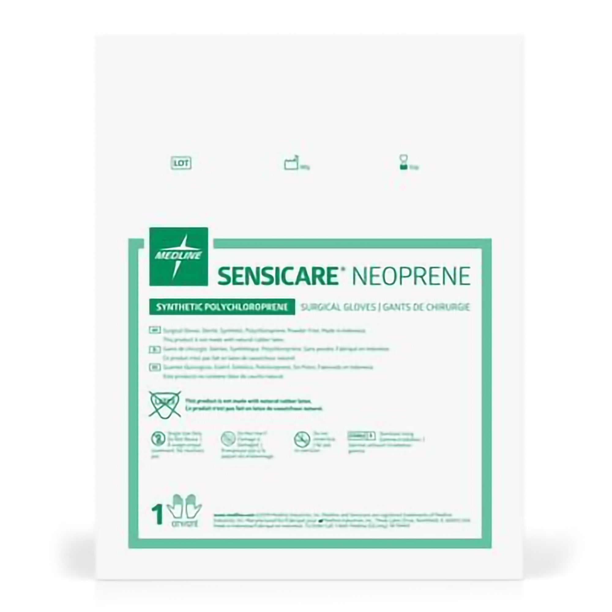 sensicare neoprene polychloroprene surgical glove size 7 light brown sensicare neoprene surgical glove mk1186705bx