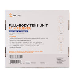 sensiv full body tens pain relief therapy with foot attachment sensiv full body tens unit with foot attachment mk1236458ea