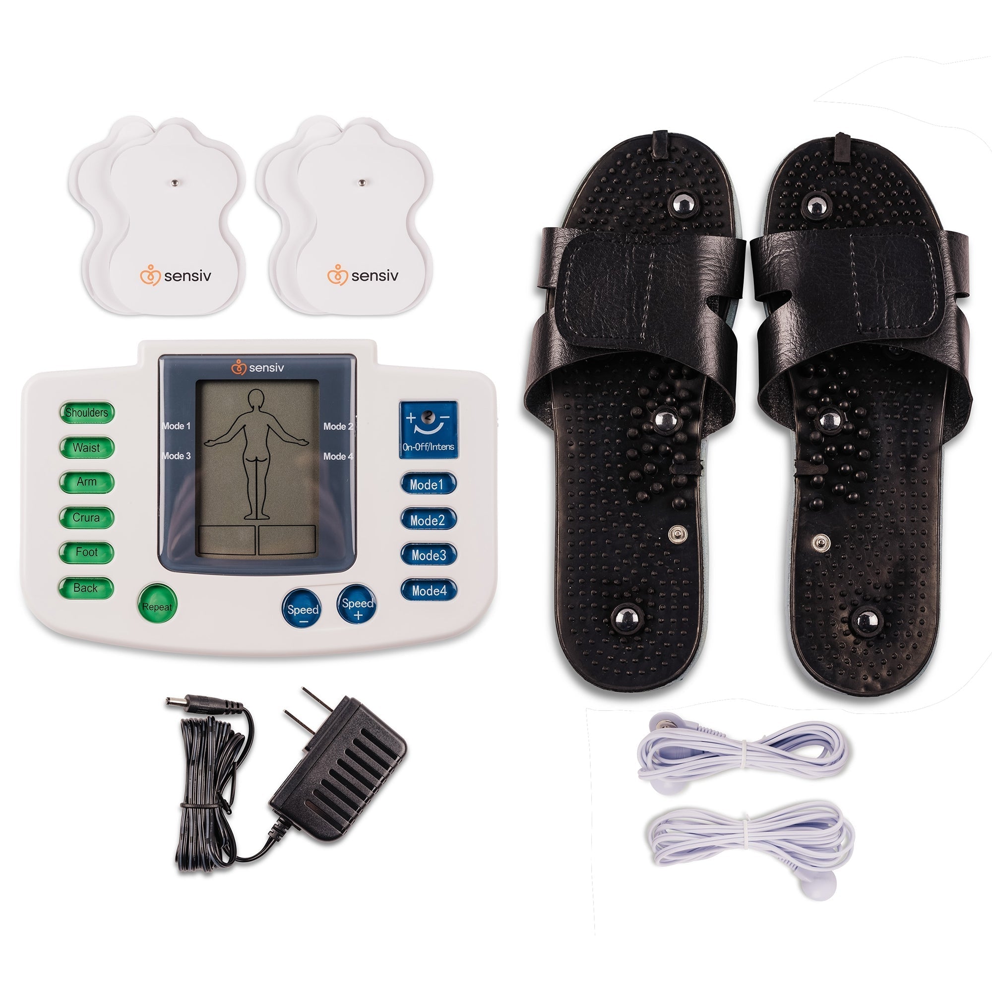 sensiv full body tens pain relief therapy with foot attachment sensiv full body tens unit with foot attachment mk1236458ea