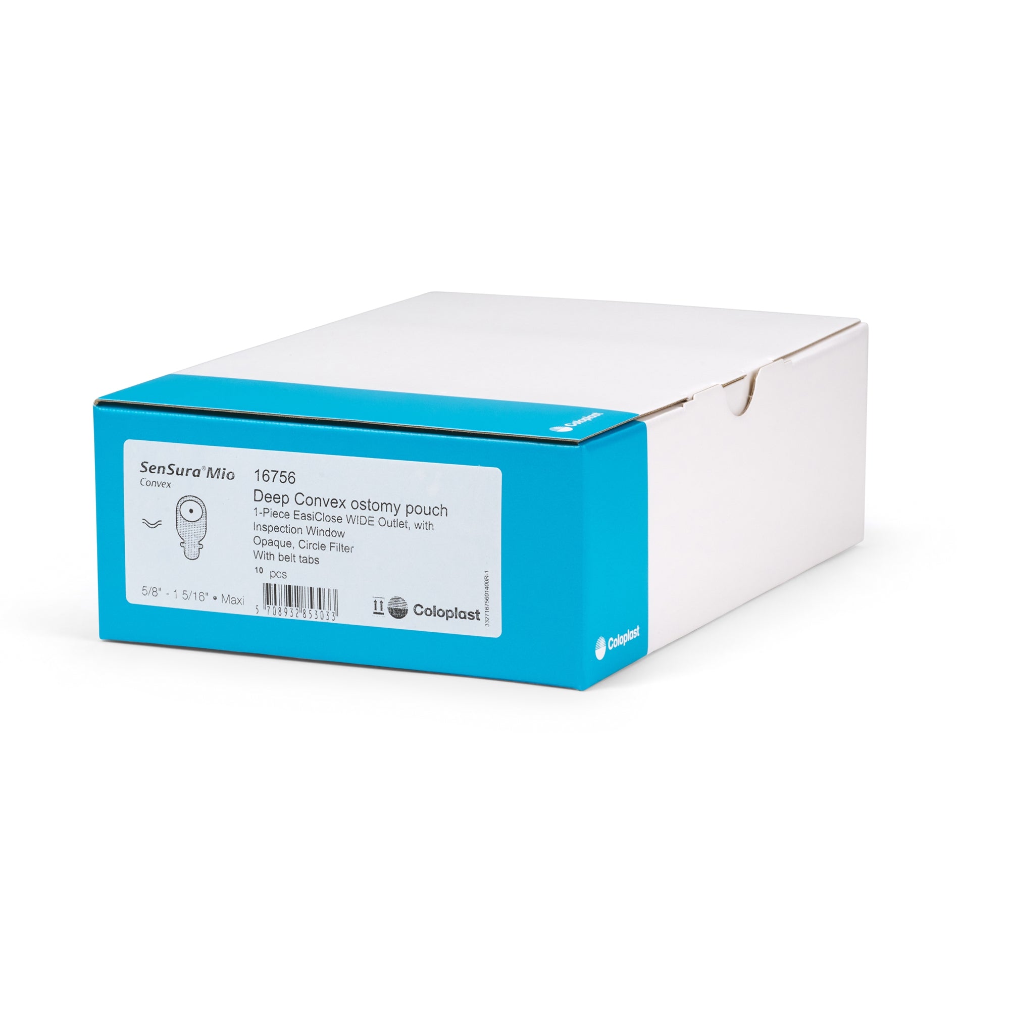 sensura mio convex deep 1 piece opaque ostomy pouch 15 33mm stomas sensura mio convex ostomy pouch mk995393bx