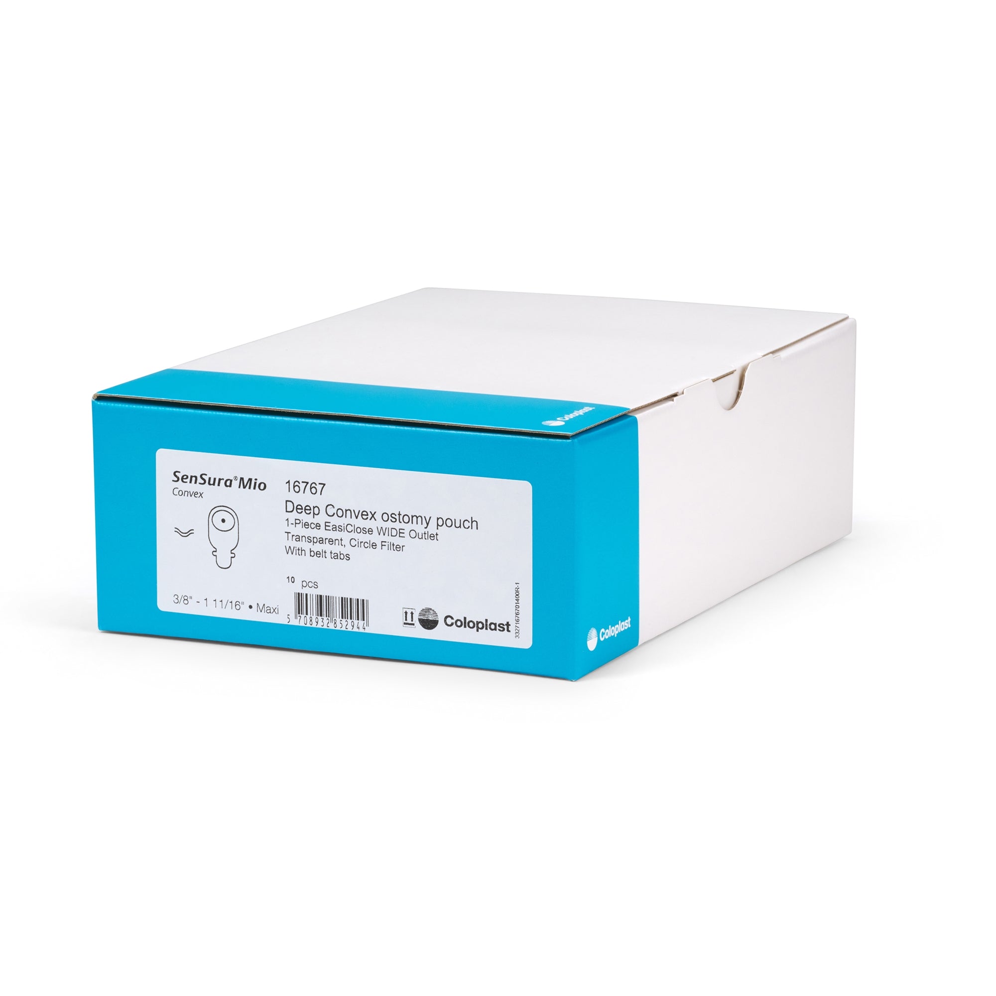 sensura mio convex deep 1 piece transparent ostomy pouch 10 43mm stomas sensura mio convex ostomy pouch mk995392bx