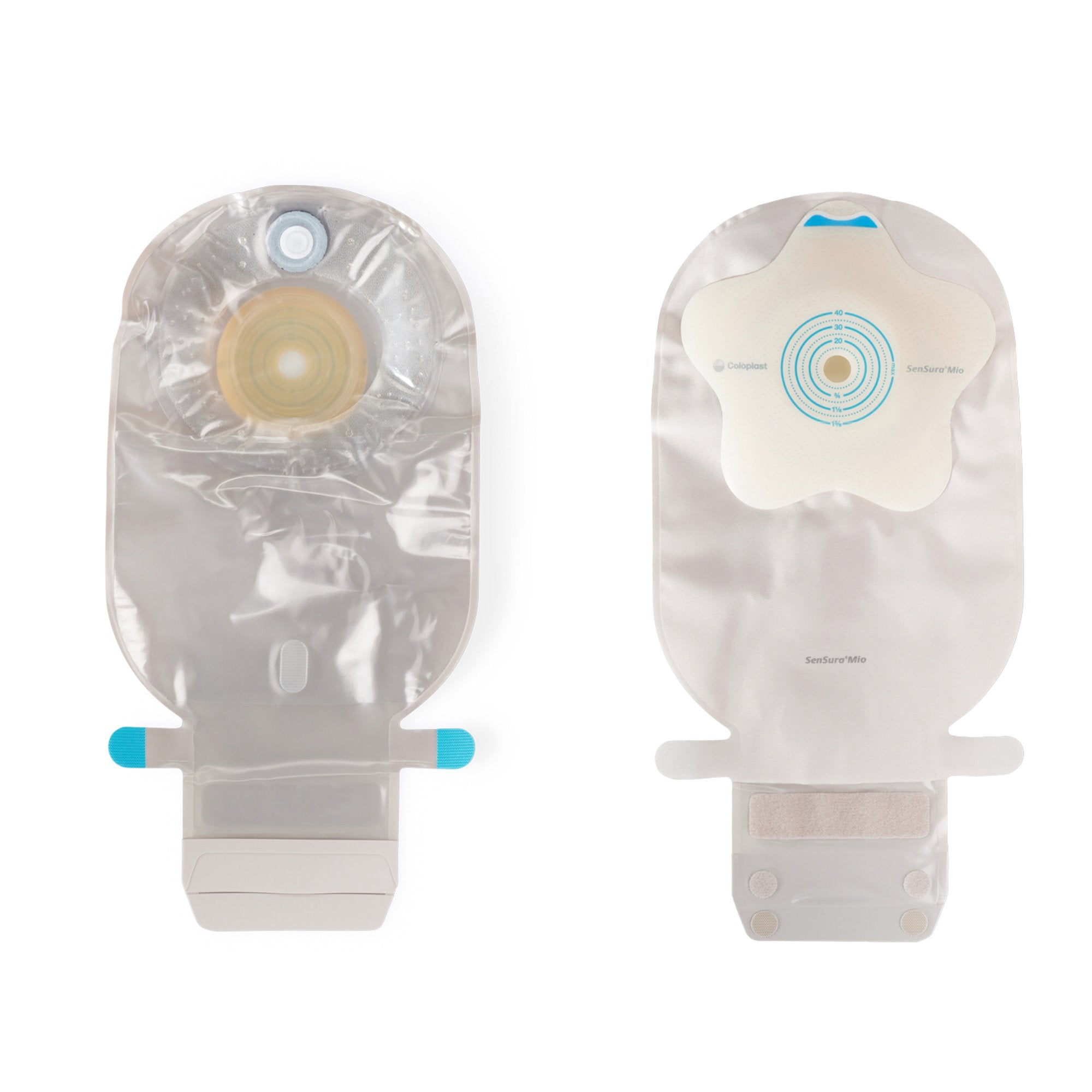 Ostomy Pouch SenSura Mio Convex One Piece System 11 Inch Length, Maxi Convex, Trim to Fit 3/8 to 2 Inch Stoma Drainable