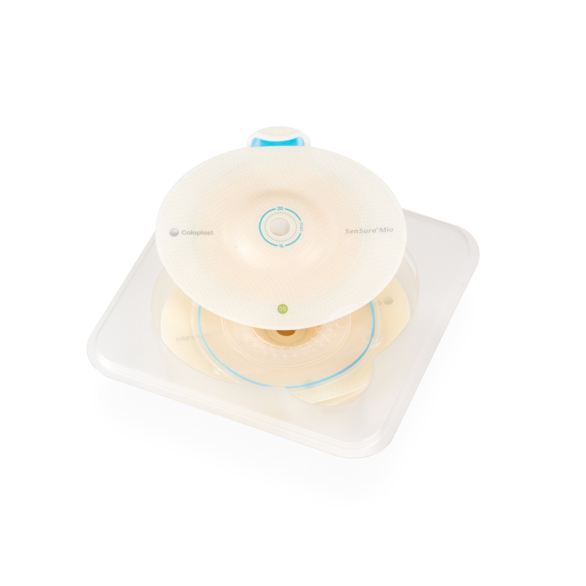 sensura mio flex convex light ostomy barrier trim to fit 15 30 mm opening sensura mio flex ostomy barrier mk1004610ea