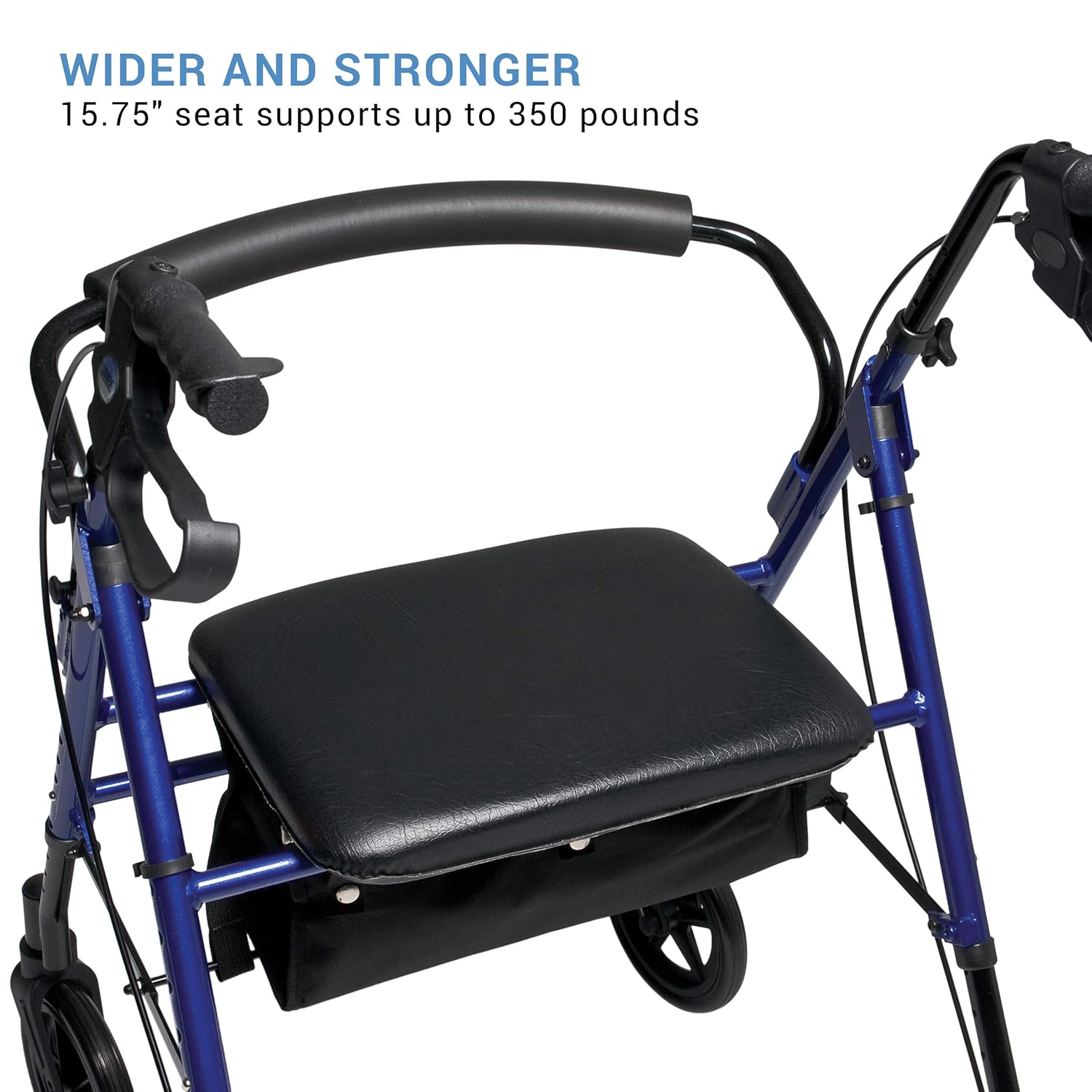 set n go wide rollator ht adj blue