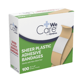 sheer plastic adhesive bandages sterile 2