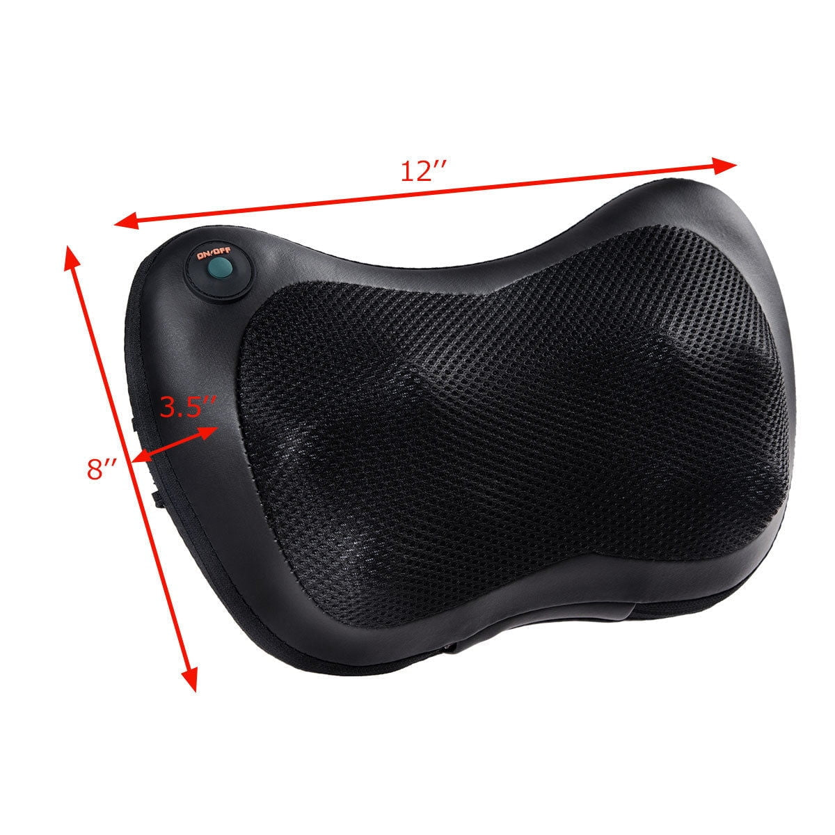 Shiatsu Shoulder Neck Back Massage Pillow with Heat Deep Kneading Massager Car Seat