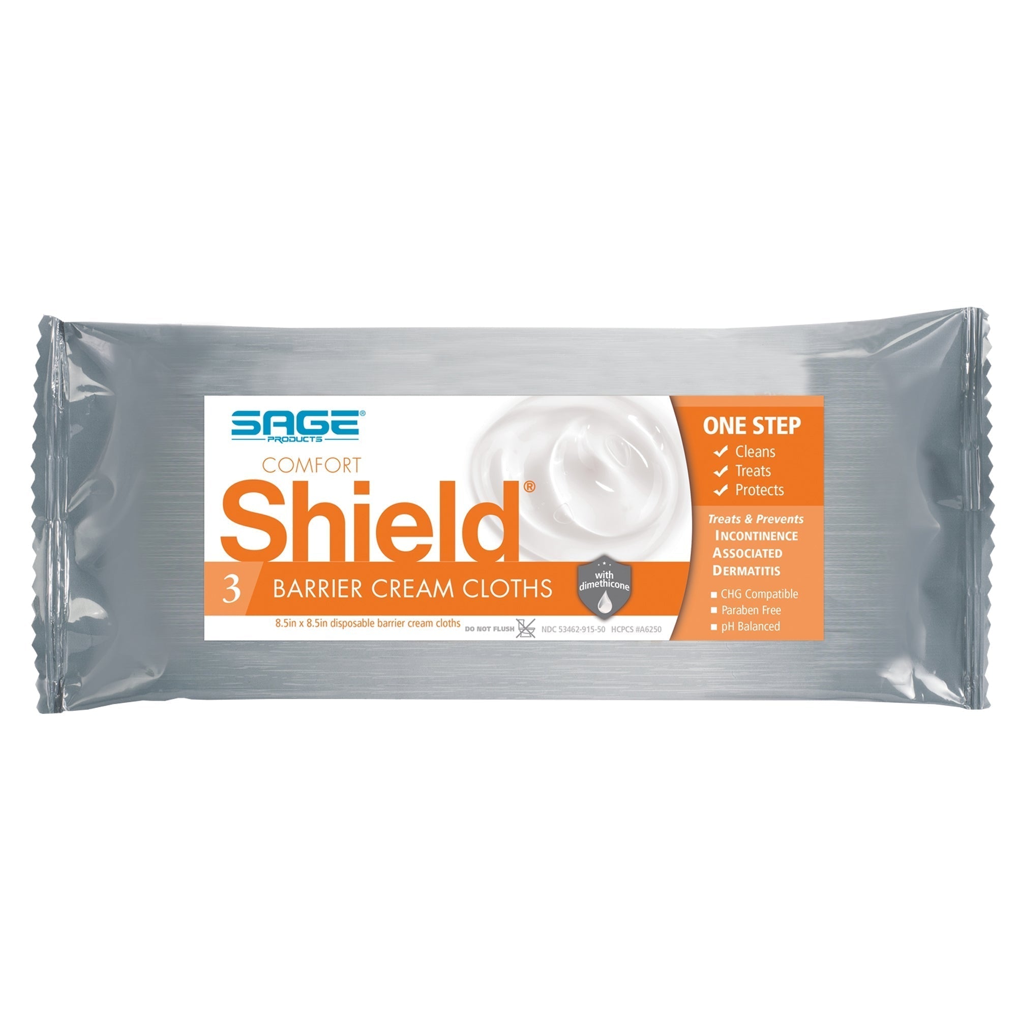shield barrier cream cloths soft pack comfort shield incontinence care wipe mk445499ea