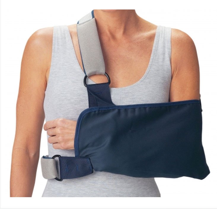Shoulder Immobilizer Cinch Lock Medium Cotton / Poly / Foam Contact Closure Left or Right Arm