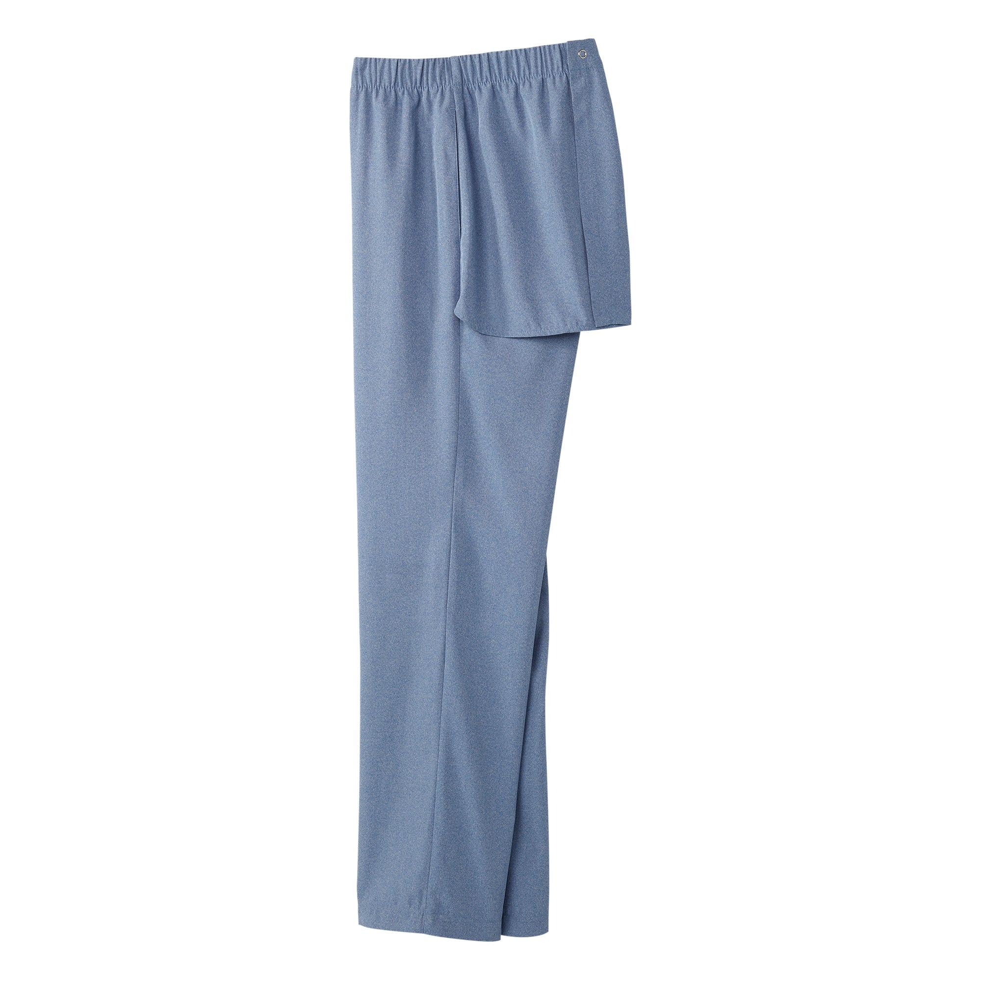 silverts womens open back gabardine pant heather chambary blue small silverts adaptive pants mk1227142ea
