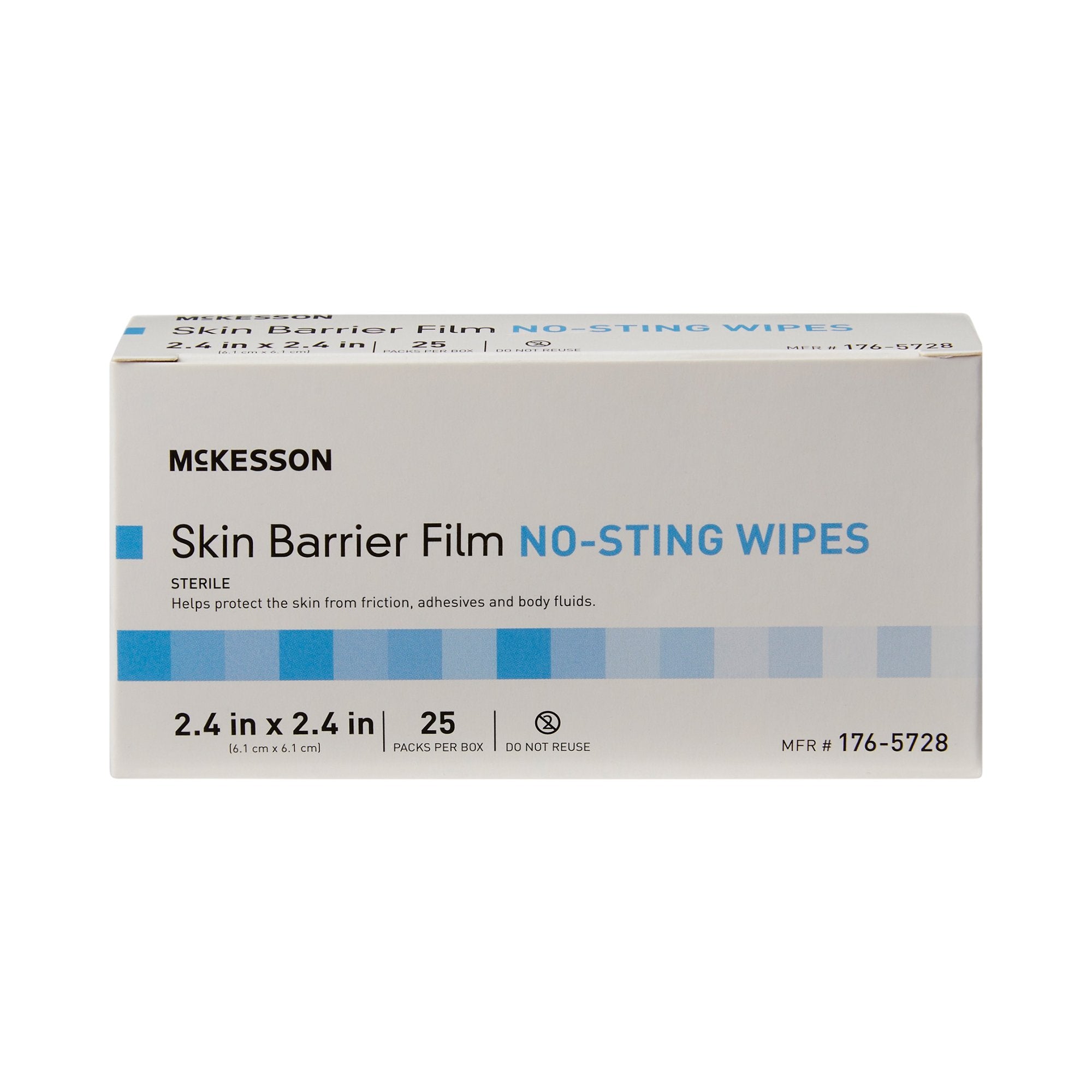 skin barrier wipe mckesson no sting 75 to 100 strength hexamethyldisiloxane individual packet sterile