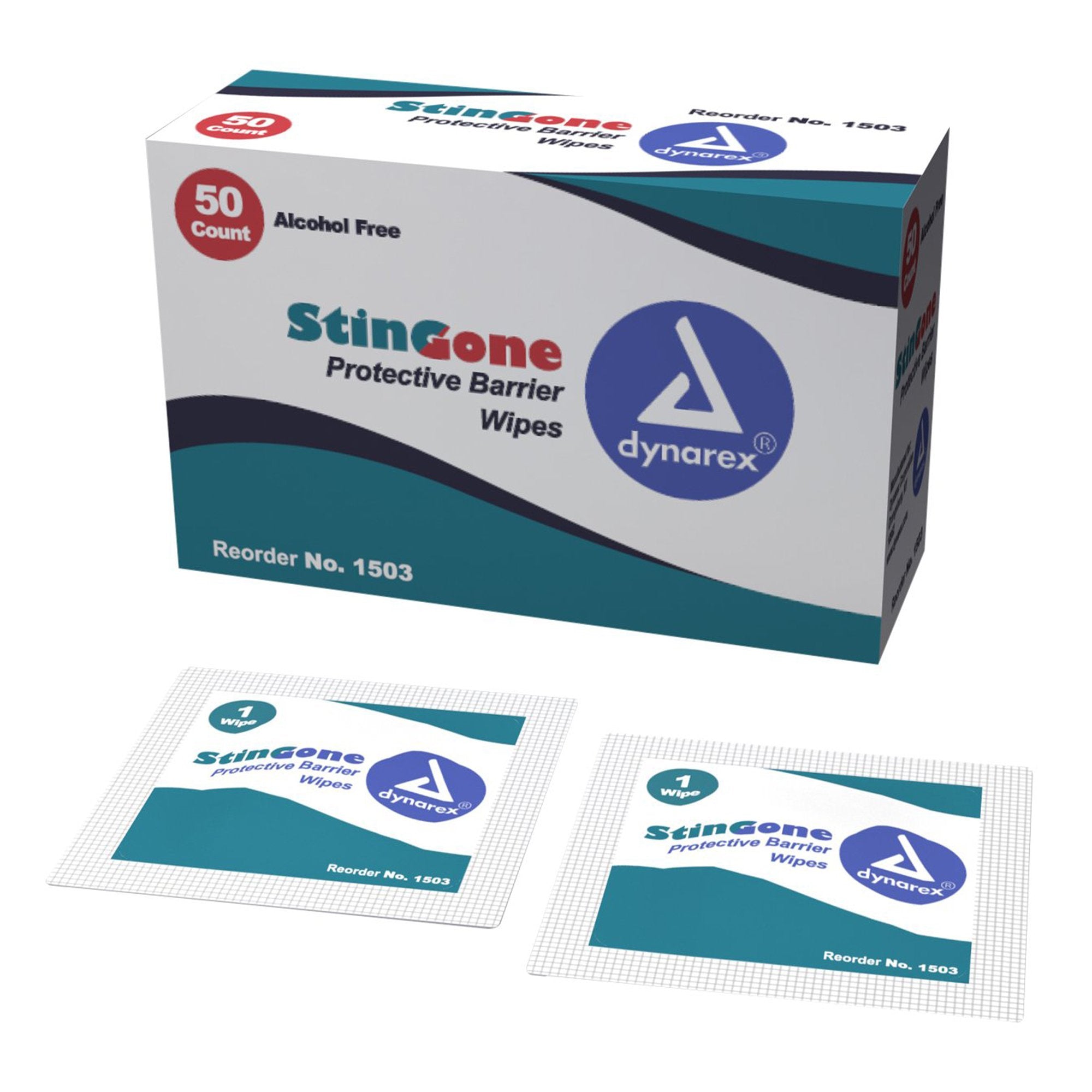 Skin Barrier Wipe StingGone 20% Strength Polyaminopropyl Biguanide Individual Packet NonSterile