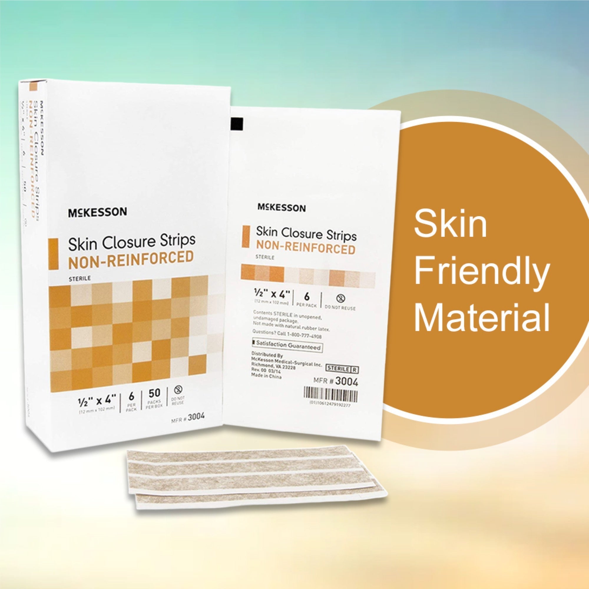 skin closure strip mckesson 1 2 x 4 inch nonwoven material flexible strip tan packaging type box