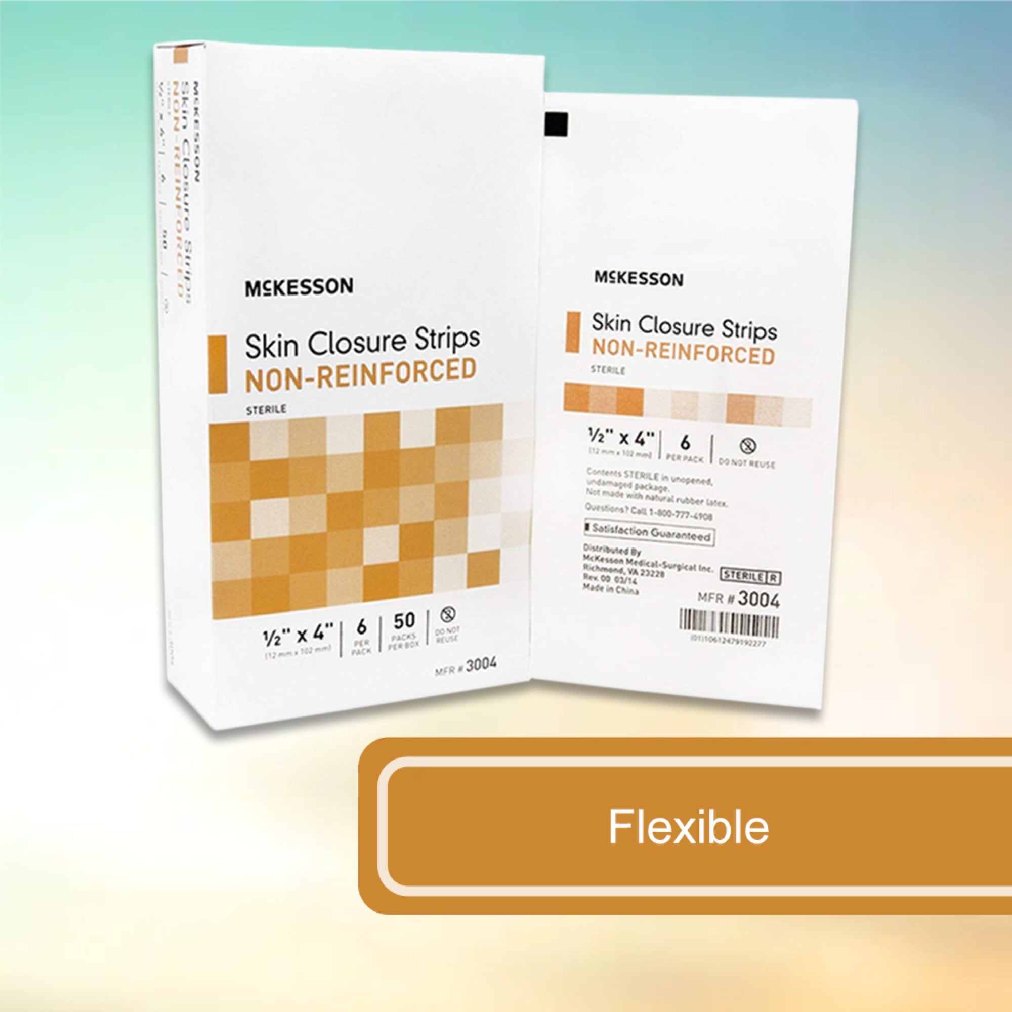 skin closure strip mckesson 1 2 x 4 inch nonwoven material flexible strip tan packaging type box