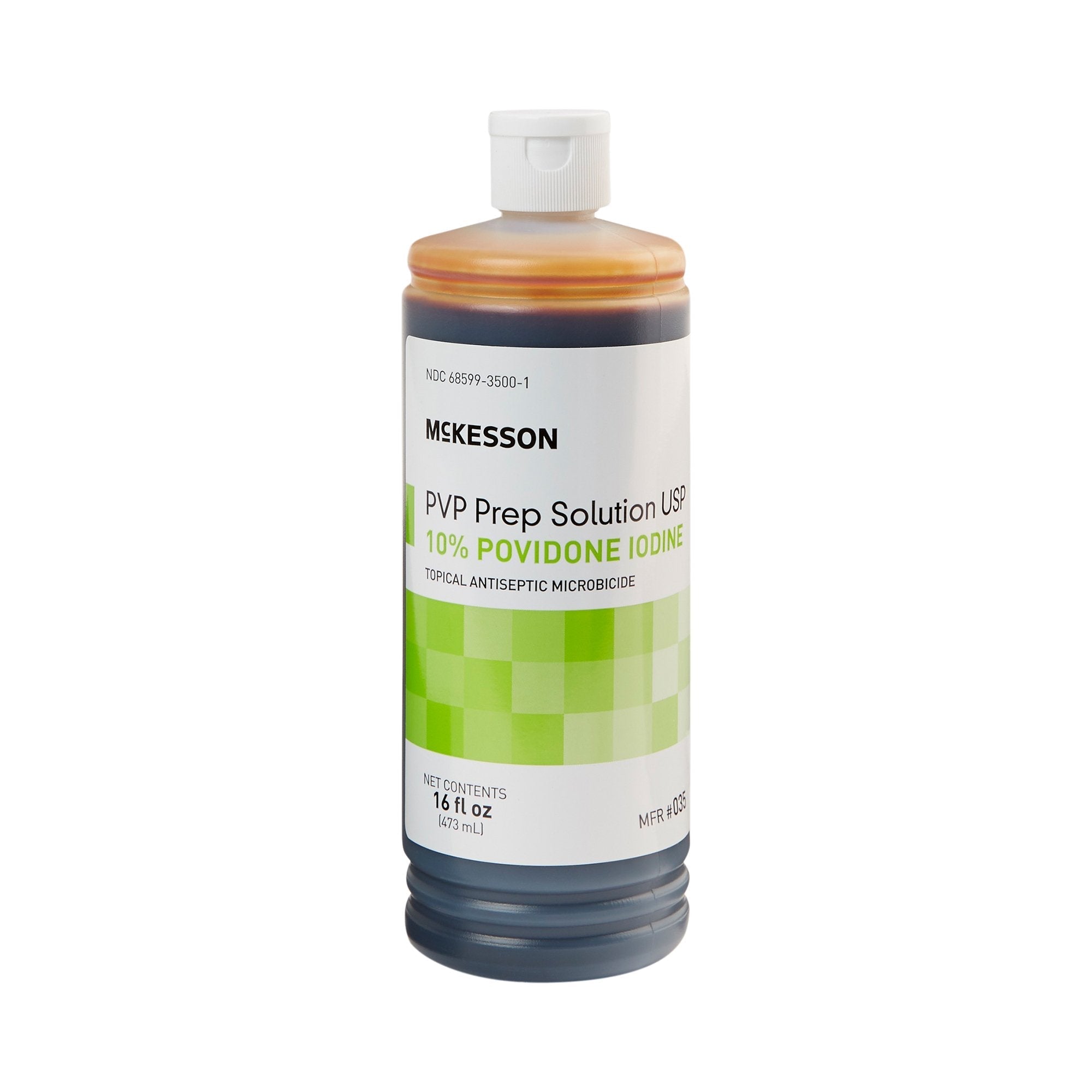 Skin Prep Solution McKesson 16 oz. Flip Top Bottle 10% Strength Povidone Iodine NonSterile