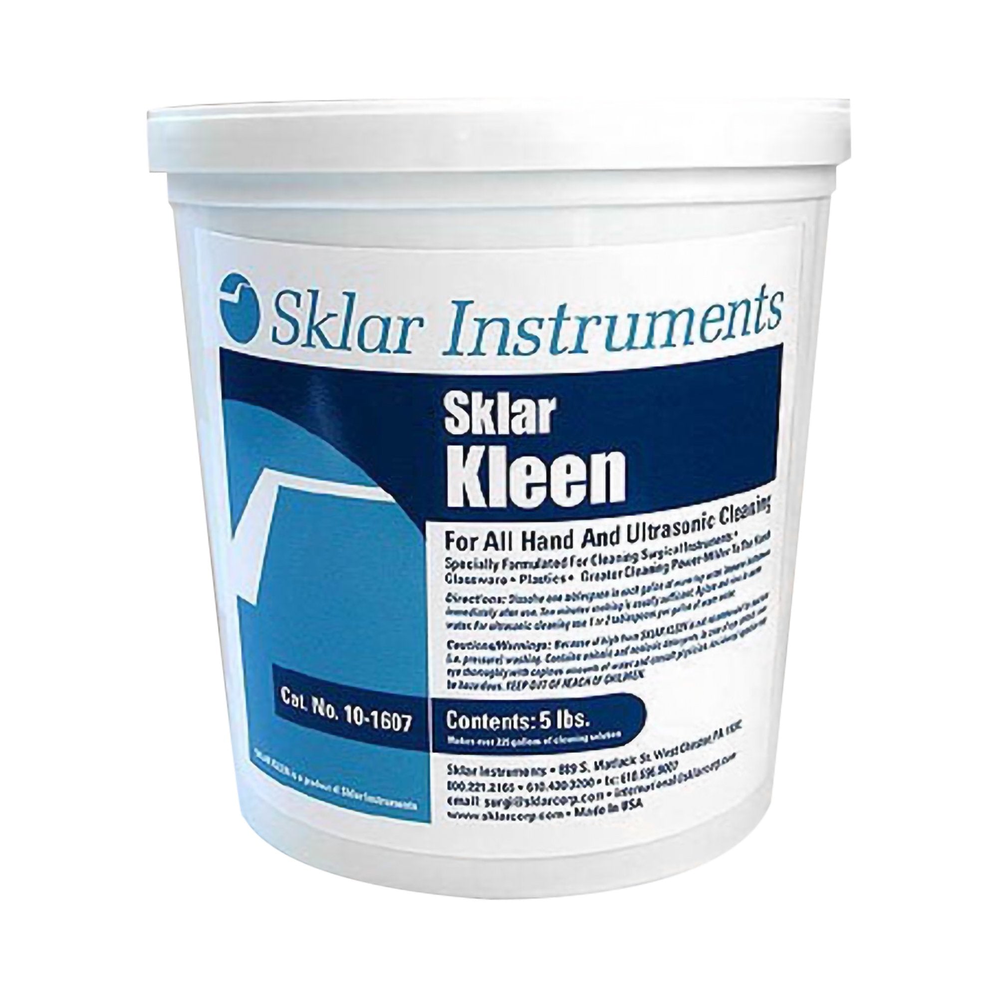 Instrument Detergent Sklar Kleen Powder Concentrate 5 lbs. Pail Mild Scent