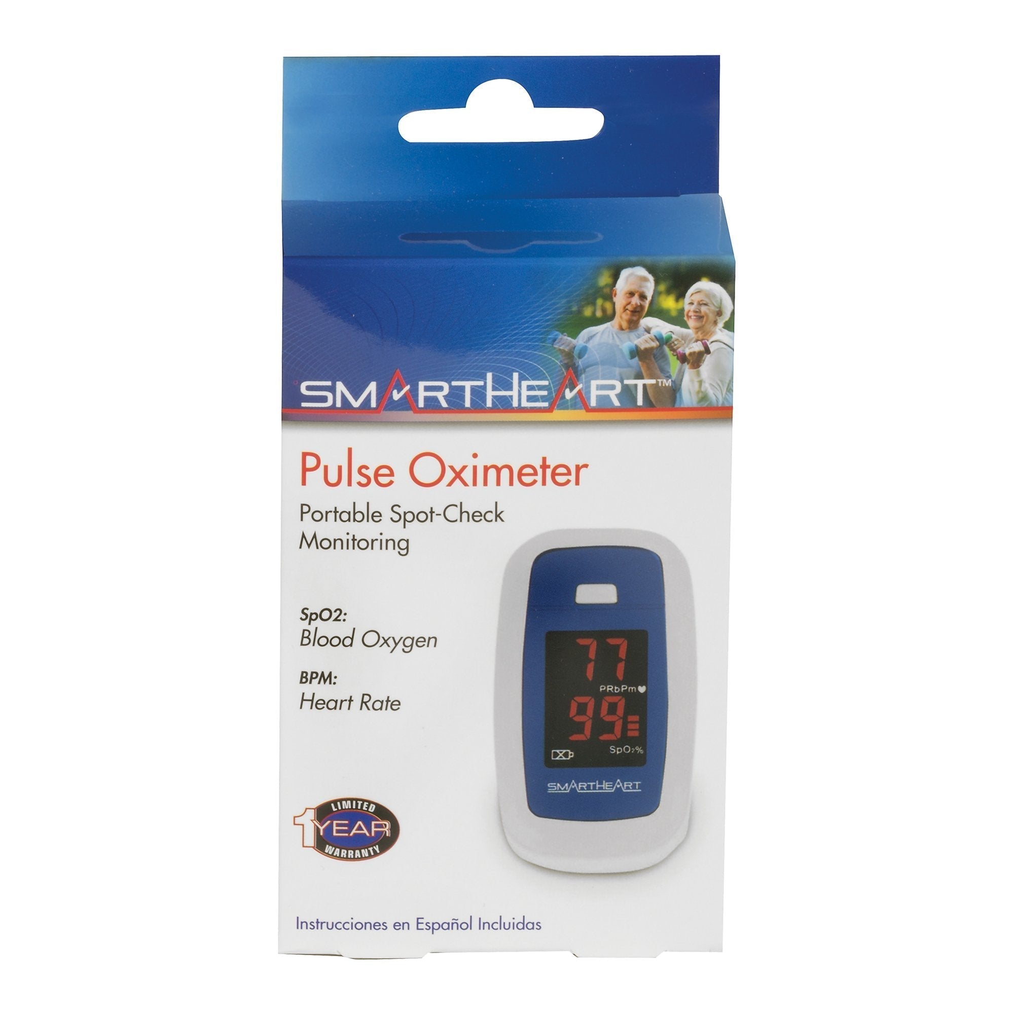 smartheart fingertip pulse oximeter for blood oxygen saturation economy smartheart fingertip pulse oximeter mk1218872ea