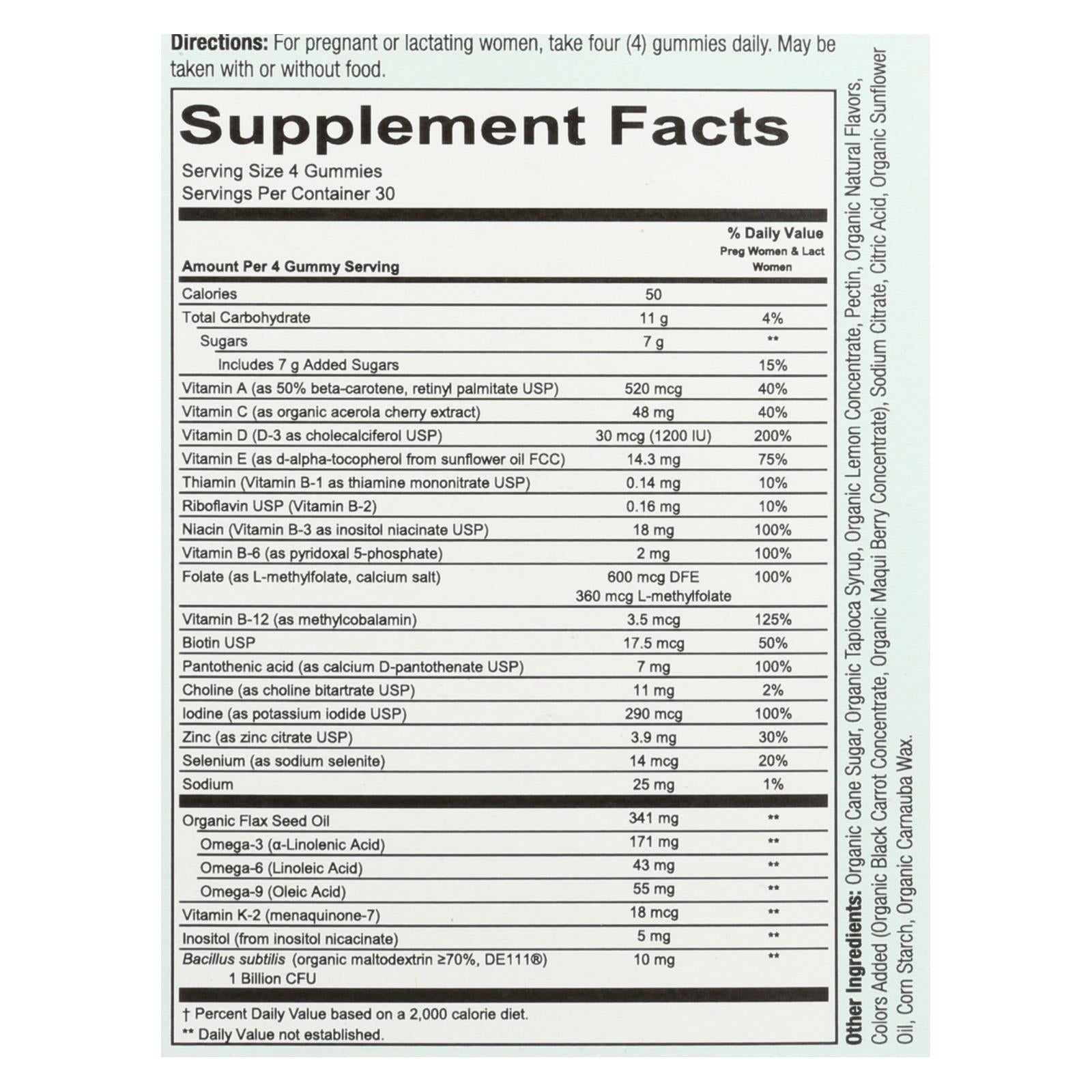 smartypants gummy vitamin prentl cmpl 1 each 120 ct