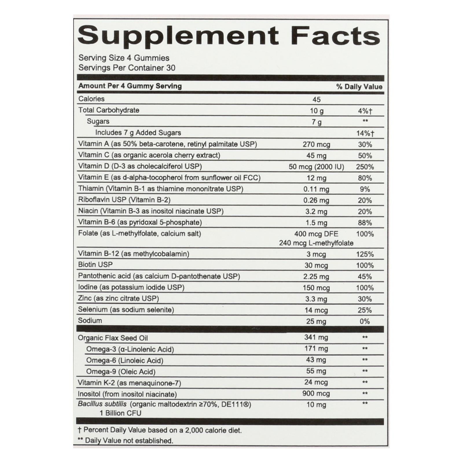 smartypants gummy vitamin women cmplt 1 each 120 ct