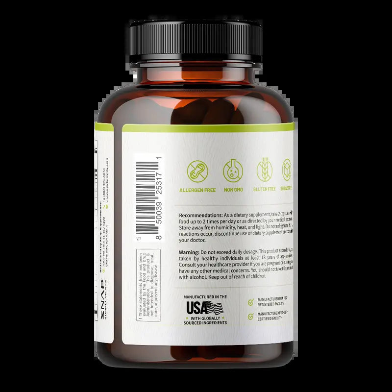 Snap Supplements   Hairtonic for Him 90Ct   30 Servings   Natural Supplement Capsules