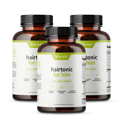 Snap Supplements Hairtonic for Him 90Ct 30 Servings Natural Supplement Capsules