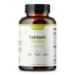Snap Supplements Hairtonic for Him 90Ct 30 Servings Natural Supplement Capsules