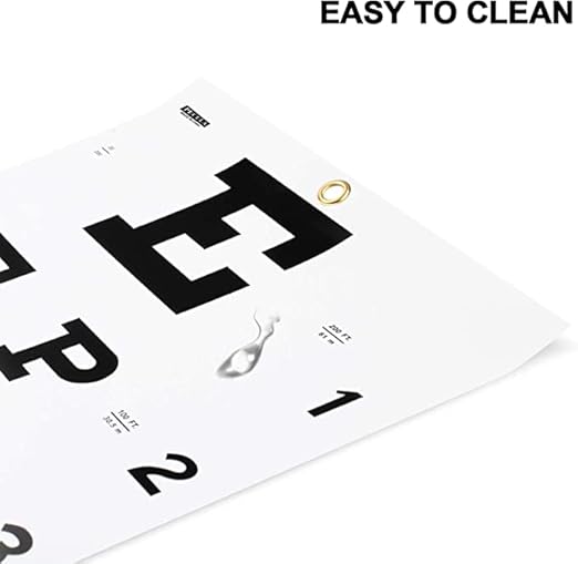 snellen eye chart 22 l x 11 w