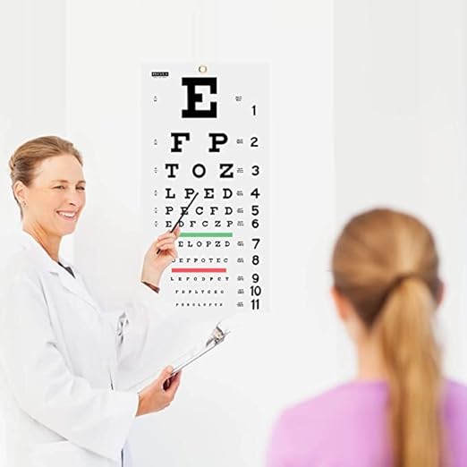 snellen eye chart 22 l x 11 w