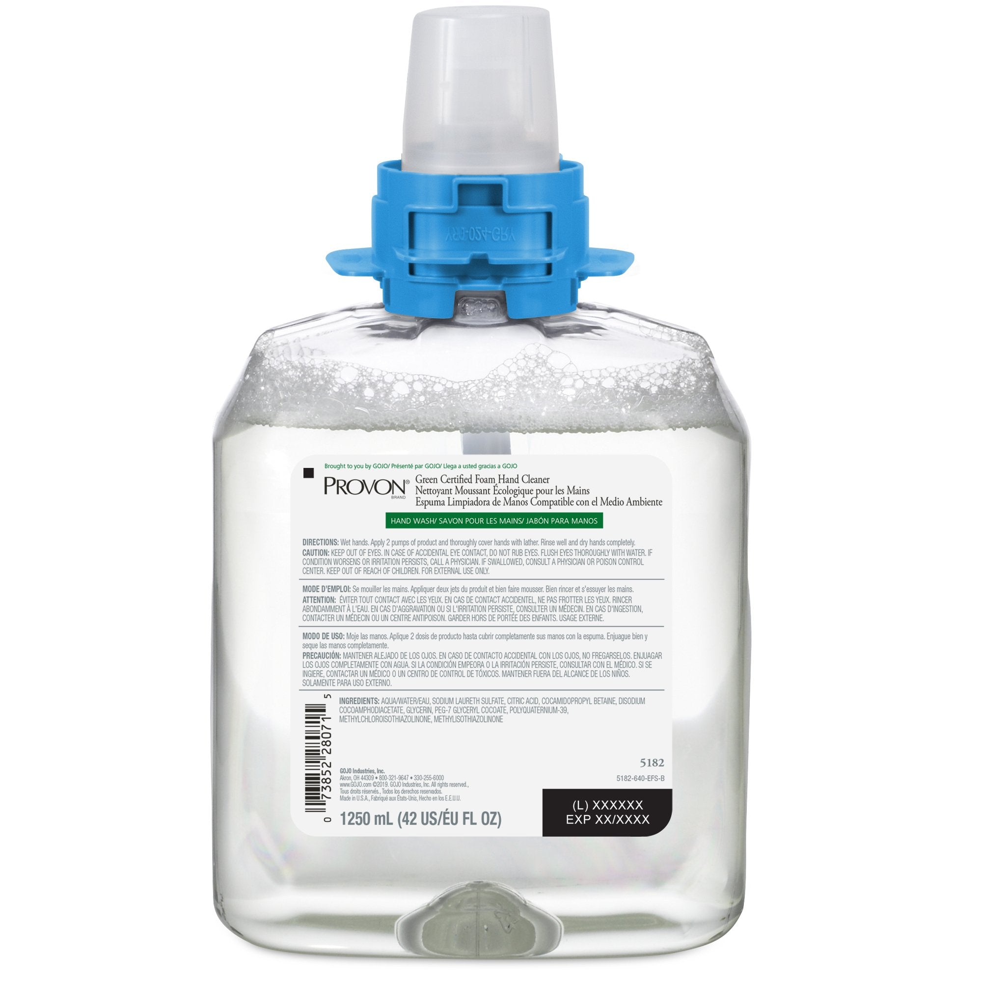 Soap PROVON Green Certified Foaming 1,250 mL Dispenser Refill Bottle Soap Scent