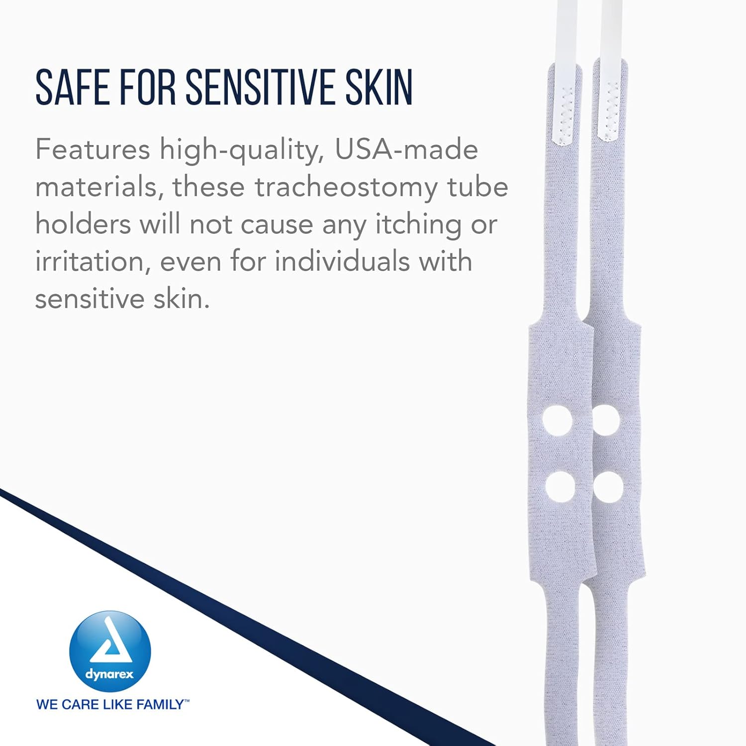 soft foam trach tube holder 1 piece large