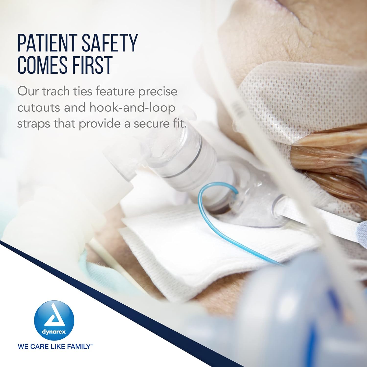 soft foam trach tube holder 1 piece large