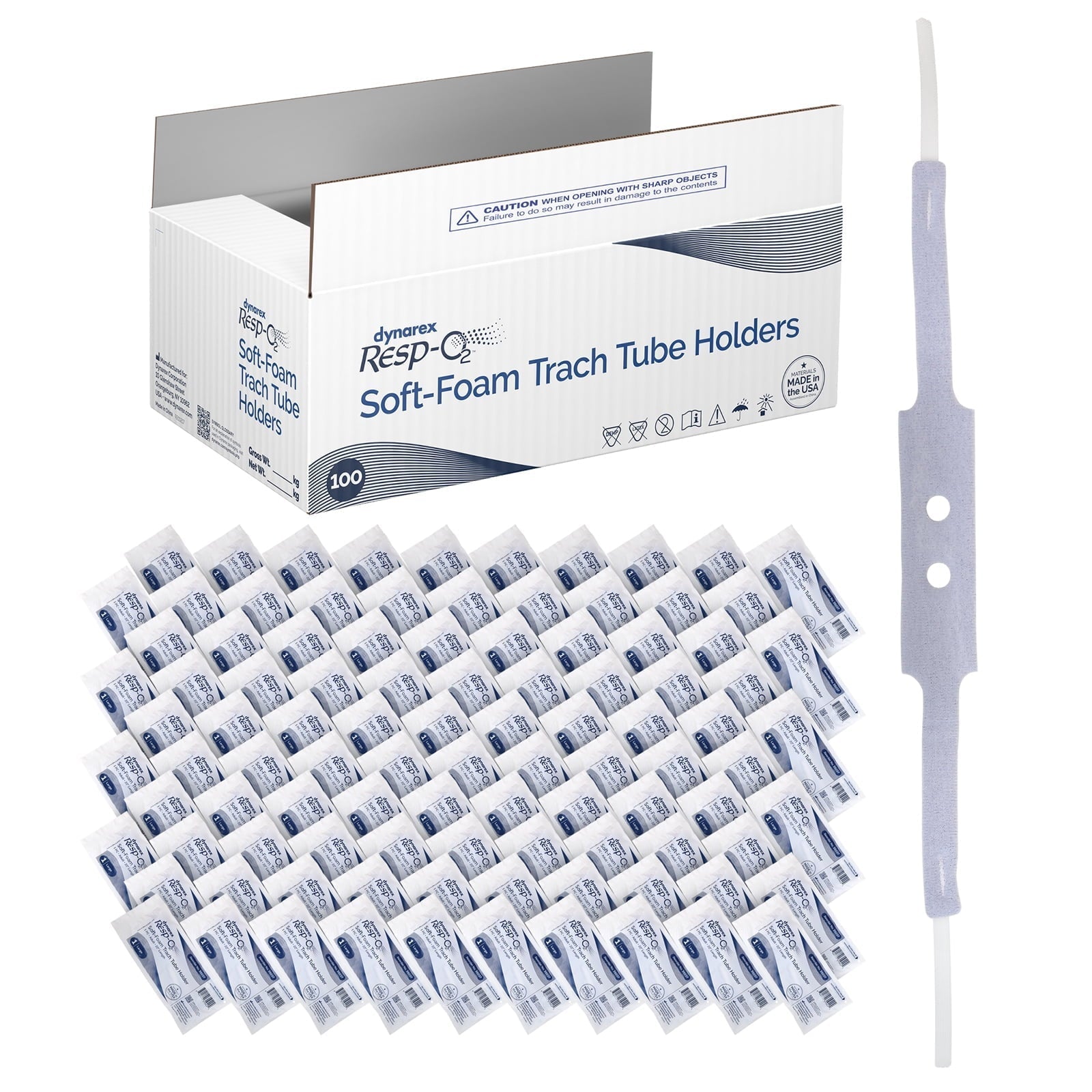 soft foam trach tube holders small