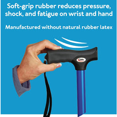 soft grip cane black cp2