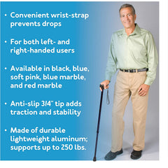 soft grip cane black cp2