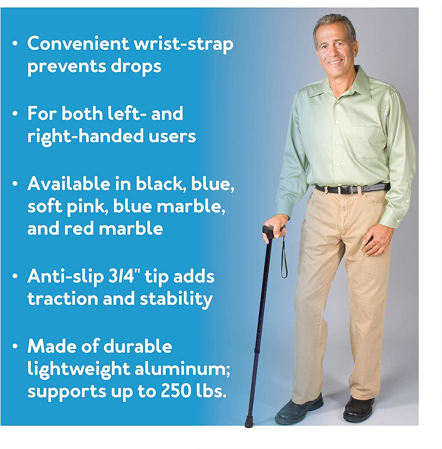 soft grip cane black cp2