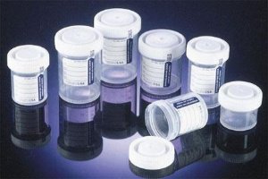 Specimen Container Samco Wide Mouth Bio Tite 53 mm Opening 90 mL (3 oz.) Screw Cap Patient Information Sterile