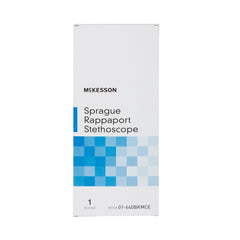 sprague stethoscope mckesson black 2 tube 16 inch tube double sided chestpiece packaging type each