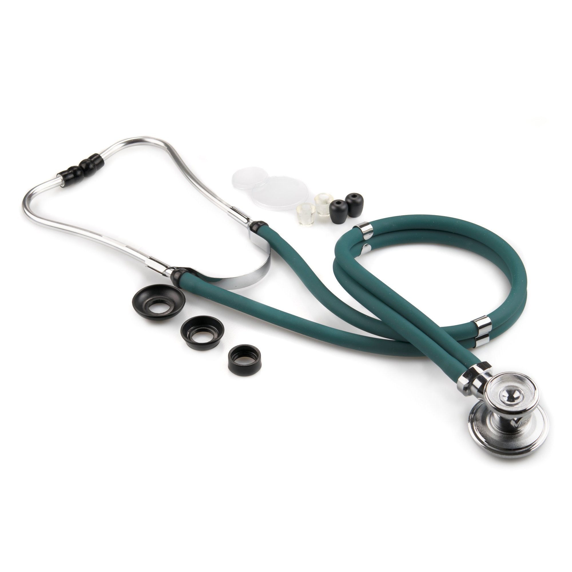 Sprague Stethoscope McKesson LUMEON Teal Blue 2 Tube 22 Inch Tube Double Sided Chestpiece